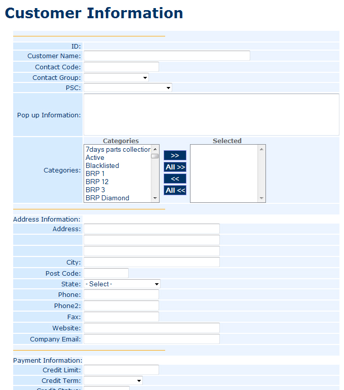 Inventory Control System